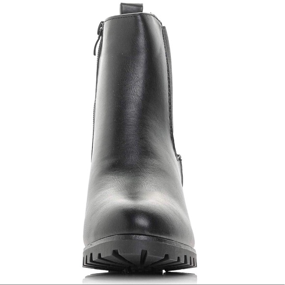 Chelsea Boot Side Zip Elastic Panel Ankle Bootie - Picture 6 of 6